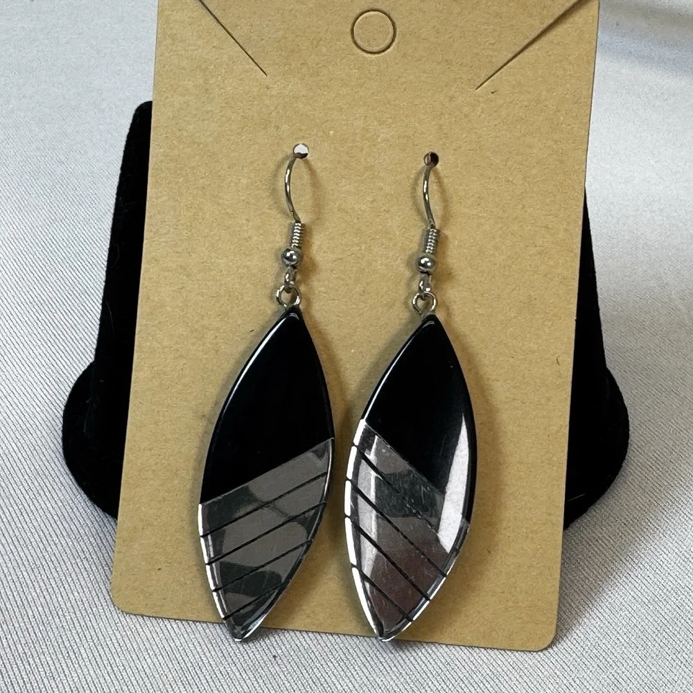 Black‎ Mirror 80's Dangle Earrings